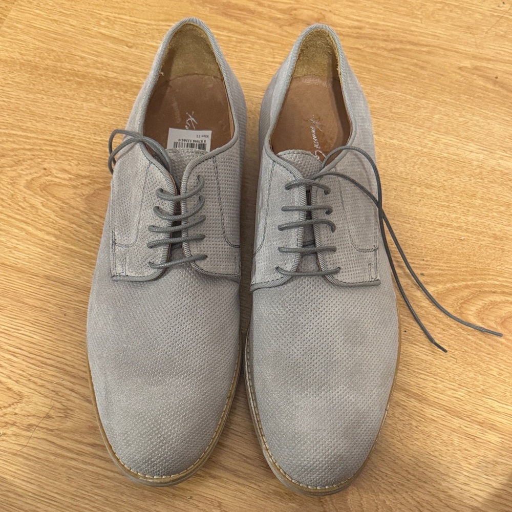 Kenneth Cole Light Gray Men's Oxfords